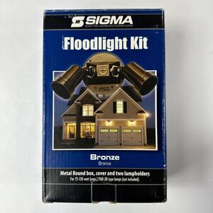 Sigma‎ Engineered Solutions Bronze Weatherproof 16797 Round Floodlight Kit NEW